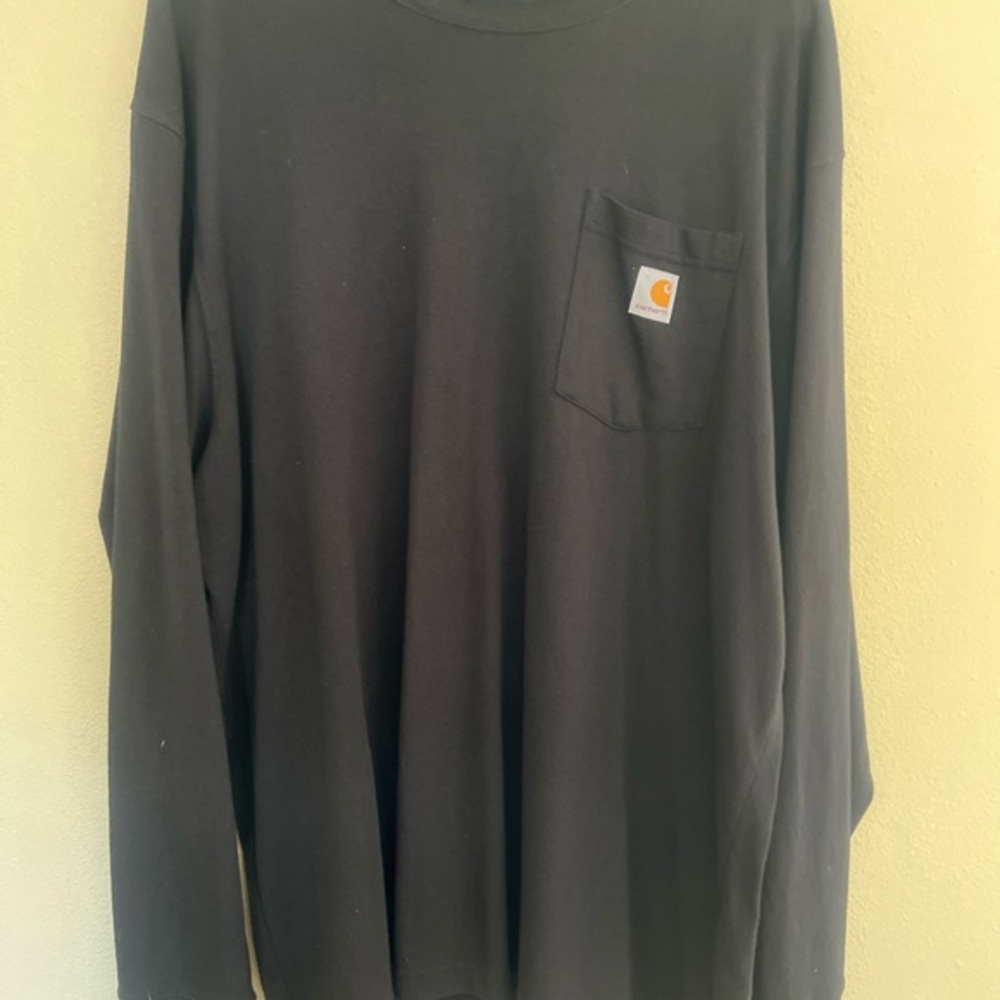 Carhartt Dark Long Sleeve Tee with Pocket